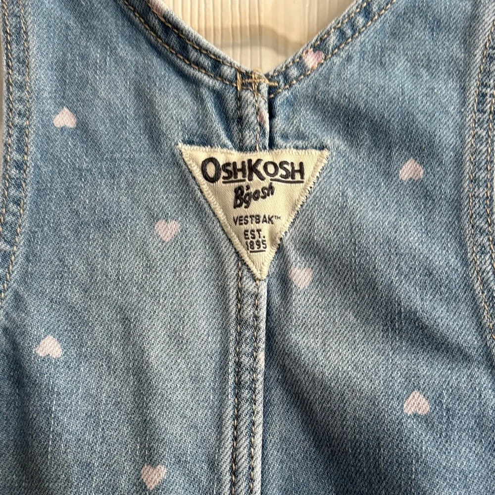 OshKosh B'gosh Blue Denim Overalls with Heart